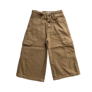 Foto 1 | Foto 1 | Pantalón Cargo Zippy Beige Twill Dark Beige Wide Leg