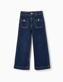 Foto 1 | Foto 1 | Pantalón Vaquero Para Niña Wide Leg Azul Oscuro Zippy