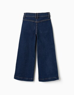 Foto 5 | Foto 5 | Pantalón Vaquero Para Niña Wide Leg Azul Oscuro Zippy