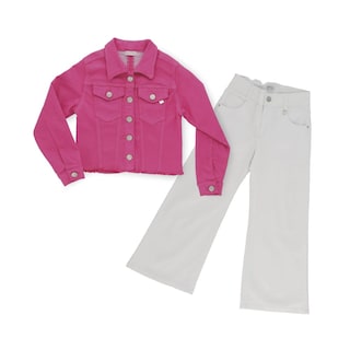 Foto 4 | Foto 4 | Pantalón Coqueta Para Niña De Algodón Blanco Con Pierna Ancha