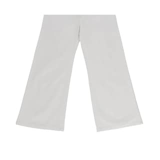 Foto 2 | Foto 2 | Pantalón Coqueta Para Niña De Algodón Blanco Con Pierna Ancha