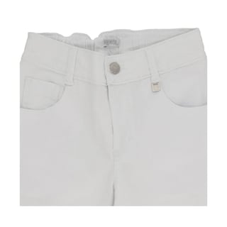 Foto 3 | Foto 3 | Pantalón Coqueta Para Niña De Algodón Blanco Con Pierna Ancha