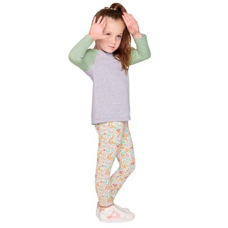 Foto 3 | Foto 3 | Leggins Estampados Ilusión 831 Blancos para Niña