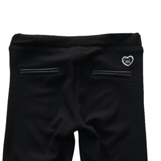 Foto 6 | Foto 6 | Legging De Color Negro Con Etiqueta De Corazón Niña Losan