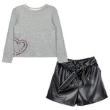 Conjunto Short y Playera Manga Larga