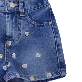 Foto 4 | Foto 4 | Short de Mezclilla Mchk color Azul para Niña