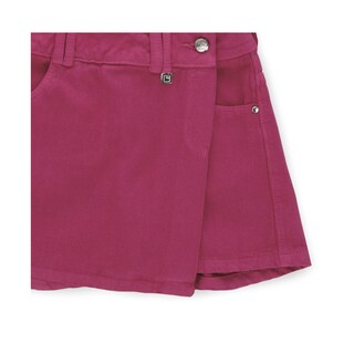Foto 3 | Foto 3 | Falda-short Coqueta Para Niña De Algodó Fiucsa Con Cruce Al Frente