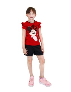 Foto 2 | Foto 2 | Conjunto Disney 2 Playeras + Short Minnie Mouse Multicolor para Niña