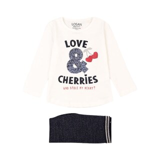 Foto 1 | Foto 1 | Conjunto De Playera Y Legging Losan Love Cherries Para Niña