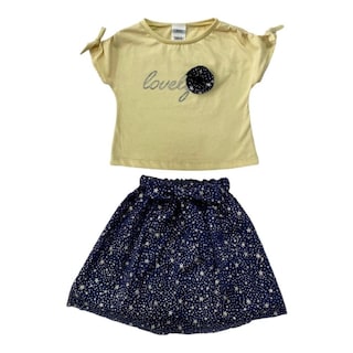 Foto 1 | Foto 1 | Conjunto de Algodón Kiss Beige para Niña