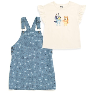 Foto 1 | Foto 1 | Conjunto De Atuendo Bluey Bingo Chloe Con Estampado Floral Para Niñas De 6 Años - Venta Internacional.