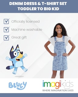 Foto 3 | Foto 3 | Conjunto De Atuendo Bluey Bingo Chloe Con Estampado Floral Para Niñas De 6 Años - Venta Internacional.