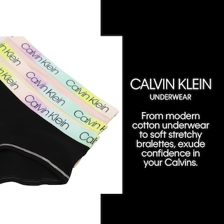 Foto 5 | Foto 5 | Bikini Panty Calvin Klein de Algodón para Niñas Paquete de 3 - Venta Internacional