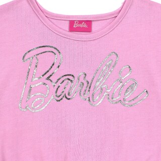 Foto 2 | Foto 2 | Conjunto De Blusa Estampada Y Falda En Color Azul Con Aplicaciones De Barbie Para Niña