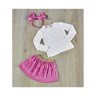 Foto 4 | Foto 4 | Conjunto Coqueta Para Niña Poliéster Rosa Con Lentejuelas