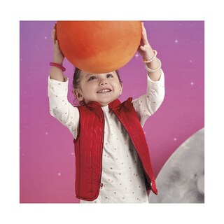 Foto 4 | Foto 4 | Conjunto Coqueta Para Niña En Poliéster Rojo Con Chaleco Acolchado