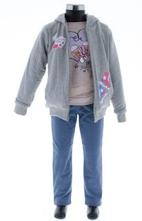Foto 1 | Foto 1 | Conjunto Para Niña Chicos Olé 3274 Gris Pants Cómodos