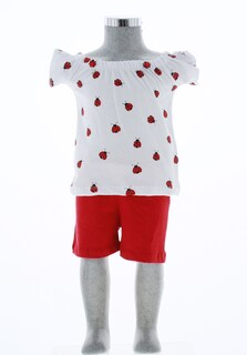 Foto 1 | Foto 1 | Conjunto Para Niña Chicos Olé 3480 Rojo Con Blanco