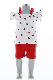 Foto 2 | Foto 2 | Conjunto Para Niña Chicos Olé 3480 Rojo Con Blanco