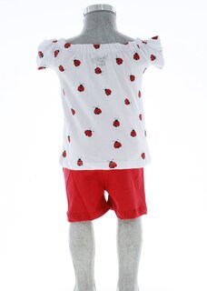 Foto 3 | Foto 3 | Conjunto Para Niña Chicos Olé 3480 Rojo Con Blanco