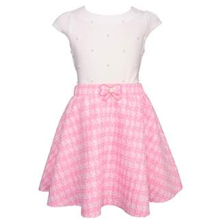 Foto 3 | Foto 3 | Conjunto Elegante Para Niñas Gerat Con Falda Blusa Y Saco Rosa
