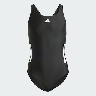 Foto 3 | Foto 3 | Traje De Natación C-back 3 Franjas Kids Adidas Negro Niños