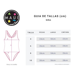 Foto 5 | Foto 5 | Traje De Baño Completo Para Niña Marca Maui & Sons