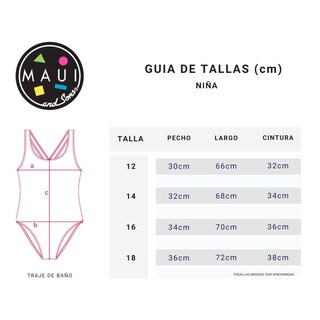 Foto 5 | Foto 5 | Traje De Baño Completo Para Niña Marca Maui & Sons