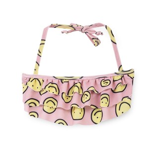 Foto 3 | Foto 3 | Bikini Coqueta Para Niña De Poliéster Rosa Con Estampado De Caritas