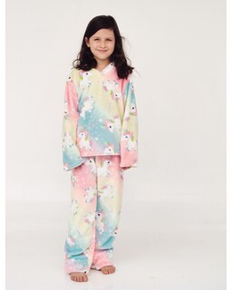 Foto 2 | Foto 2 | Pijama Tesso Home Unicornio Multicolor 2 Piezas