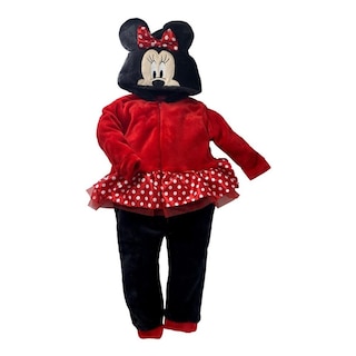 Foto 1 | Foto 1 | Mameluco Con Gorro Bordado Disney Minnie Carita Rojo