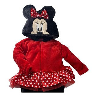 Foto 2 | Foto 2 | Mameluco Con Gorro Bordado Disney Minnie Carita Rojo