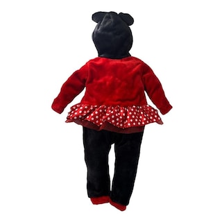 Foto 3 | Foto 3 | Mameluco Con Gorro Bordado Disney Minnie Carita Rojo