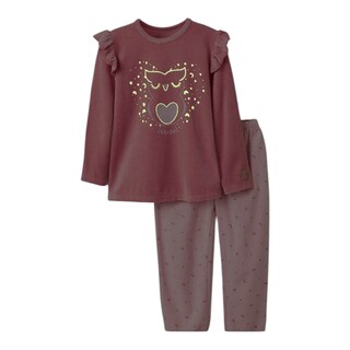 Foto 5 | Foto 5 | Pijama De Terciopelo Brilla En La Oscuridad Para Niña Búho Rosa Zippy