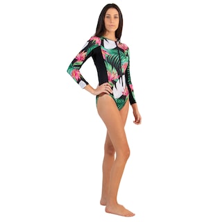 Foto 2 | Foto 2 | Traje de Baño Too Good Entero color Verde con Rosa para Mujer