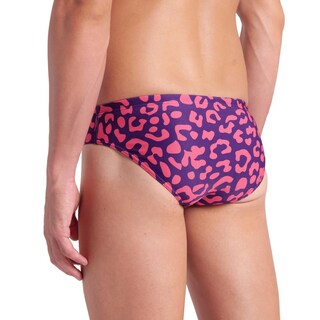 Foto 5 | Foto 5 | Traje De Baño Arena Leopard Skin Brief Para Hombre Rosa