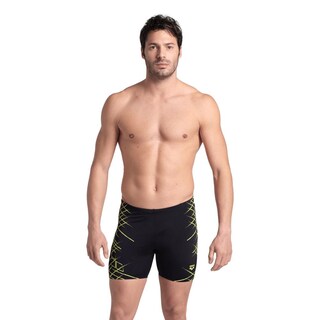 Foto 1 | Foto 1 | Traje de Baño Mid Jammer Arena Performance Straight Lines Negro para Hombre