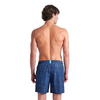 Foto 2 | Foto 2 | Short De Playa Arena Water Prints Allover Para Hombre Azul