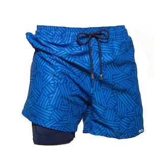 Foto 1 | Foto 1 | Traje De Baño Con Forro Para Hombre Playa, Short Talla: 2xl Mod. A15 Eo Safe Imports Esi-19086 Azul