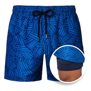 Foto 2 | Foto 2 | Traje De Baño Con Forro Para Hombre Playa, Short Talla: 2xl Mod. A15 Eo Safe Imports Esi-19086 Azul