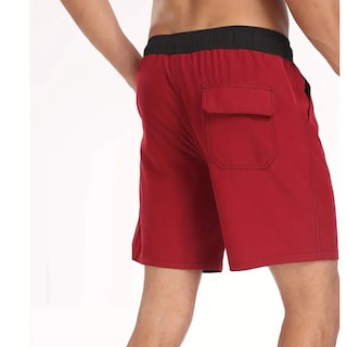 Foto 3 | Foto 3 | Traje De Baño Short Talla 2eg Eo Safe Imports Esi-19575 Rojo