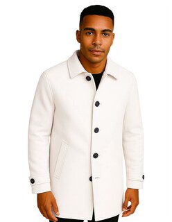 Foto 1 | Foto 1 | Abrigo Largo Hombre Gamuza Premium Beige Claro Roosevelt