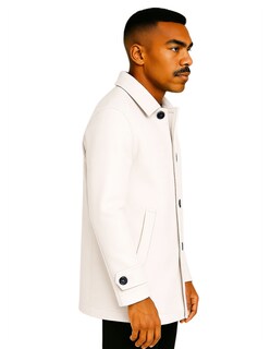 Foto 2 | Foto 2 | Abrigo Largo Hombre Gamuza Premium Beige Claro Roosevelt