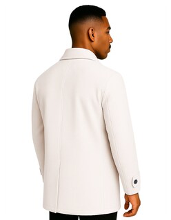 Foto 3 | Foto 3 | Abrigo Largo Hombre Gamuza Premium Beige Claro Roosevelt