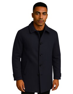 Foto 1 | Foto 1 | Abrigo Largo Hombre Gamuza Premium Negro Roosevelt