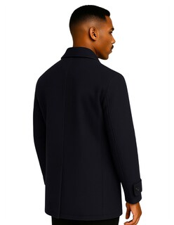 Foto 3 | Foto 3 | Abrigo Largo Hombre Gamuza Premium Negro Roosevelt