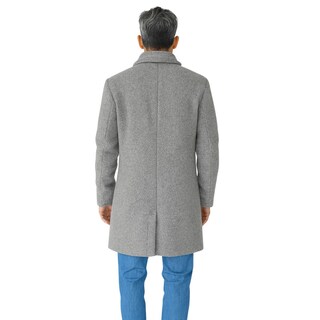 Foto 3 | Foto 3 | Saco Caballero Largo Cuello Peluche Desmontable Forro Acolchado Invierno Jaspe