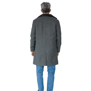 Foto 3 | Foto 3 | Saco Caballero Largo Cuello Peluche Desmontable Forro Acolchado Invierno Oxford