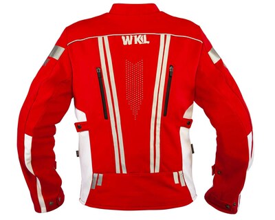 Foto 2 | Foto 2 | Chamarra Motociclista Impermeable Hombre Protectores Wkl 1985 color Rojo