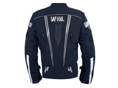 Foto 2 | Foto 2 | Chamarra Motociclista Impermeable Hombre Protectores Wkl 1985 Azul